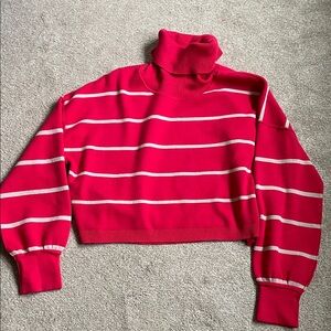 NWT Free People roll neck crop sweater